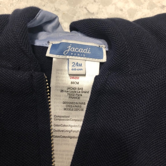 NWOT Jacadi Paris boy sweater with hood 24 months - Picture 2 of 3